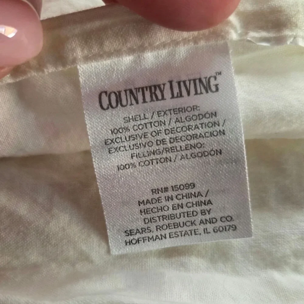 Lot 2 Vtg Pillow Cases Country Living Sewn Pink ROSES Floral Cottage Core